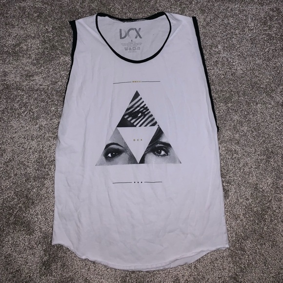 DCX White & Black Triangle Tank top size S - Picture 4 of 8
